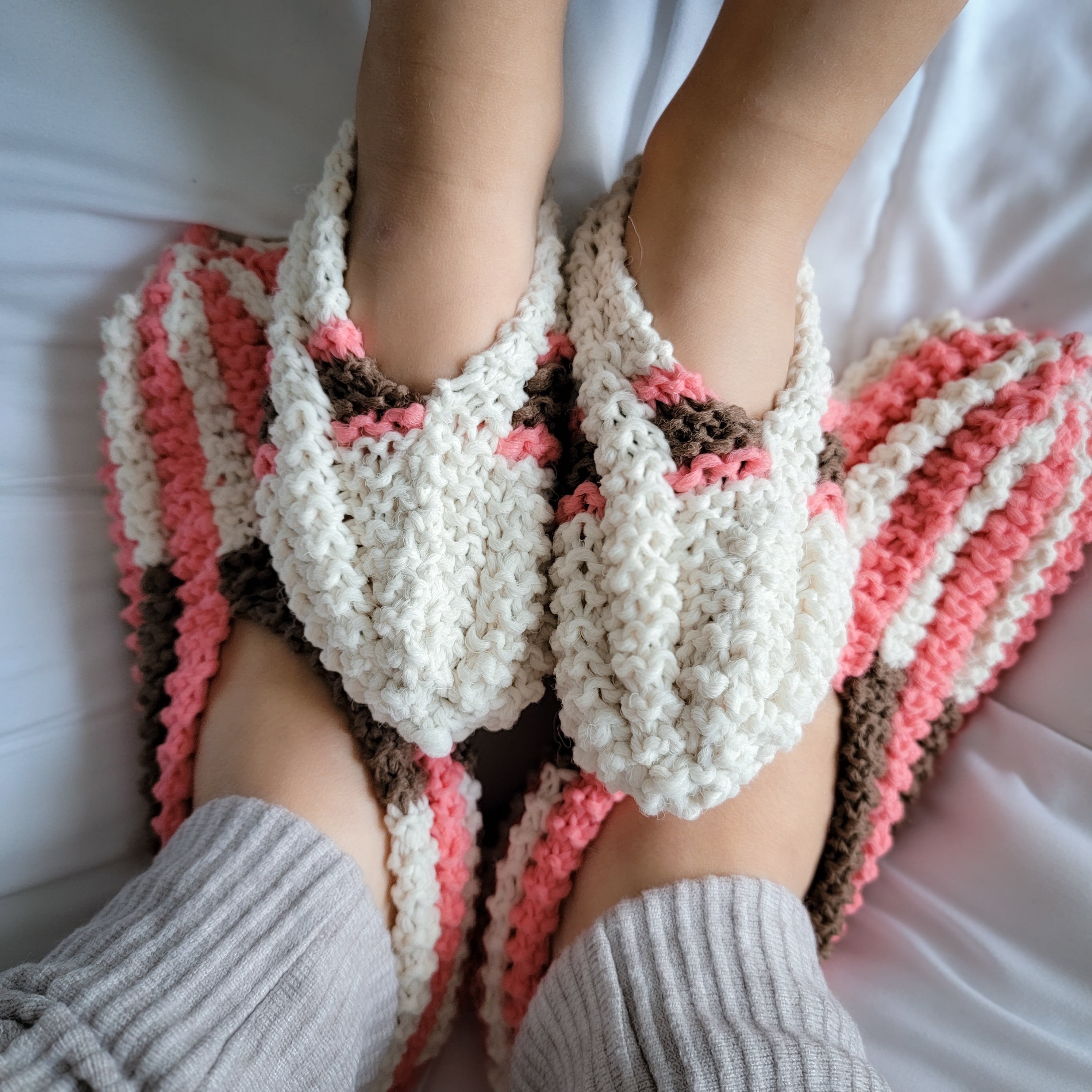 Tricot Pantoufles Pantoufles De Phentex Enfant (15cm Extensibles)